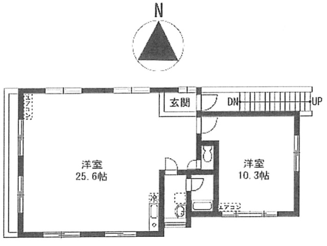 アムール代々木2F 間取り図