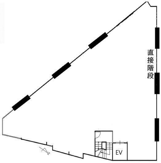 王子新扇屋ビル2F 間取り図