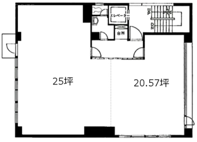 八弘ビルA 間取り図