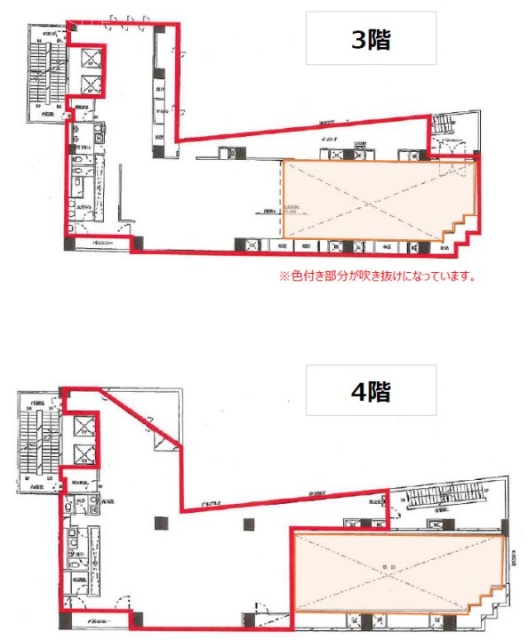 MUPRE北参道3F～4F 間取り図