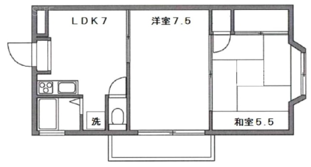 根岸ビル202 間取り図