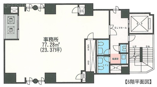 ユニオン六本木ビル6F 間取り図