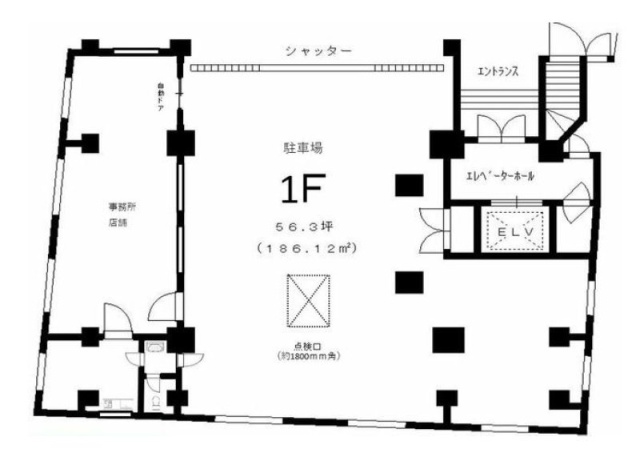 第11曙ビル1F 間取り図