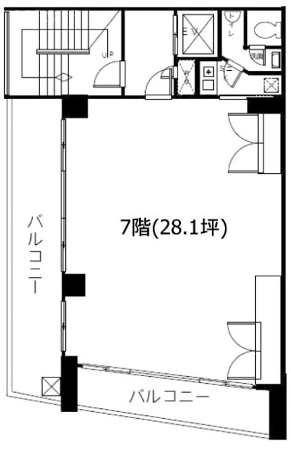 上野不二ビル7F 間取り図