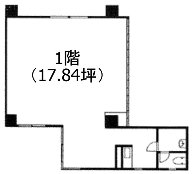 DeLCCS千駄ヶ谷1F 間取り図