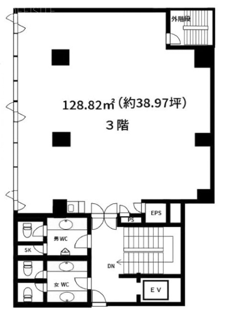YS第一ビル3F 間取り図
