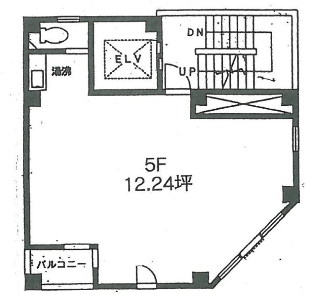 茅場町ハヤオビル5F 間取り図