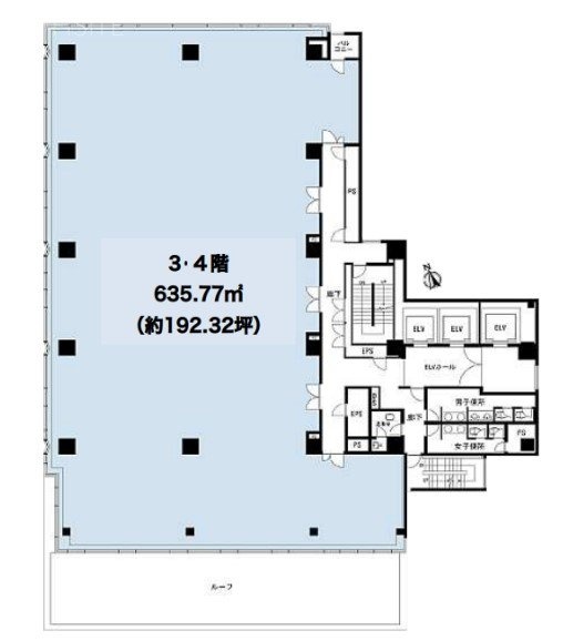 KDX西新橋ビル3F 間取り図