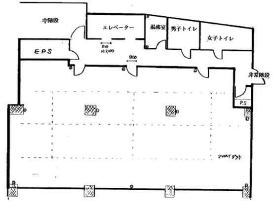 渋谷TKビル7F 間取り図