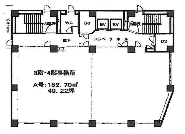 岩崎錦町ビルA 間取り図