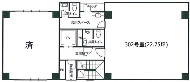 装美ビル302 間取り図