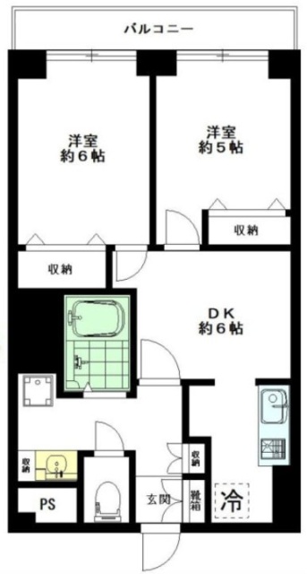 アパルトマンイトウ207 間取り図