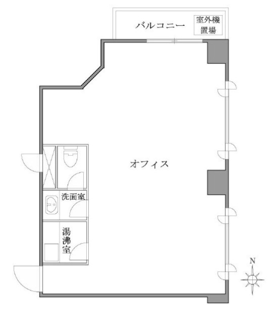 クレール麹町703 間取り図