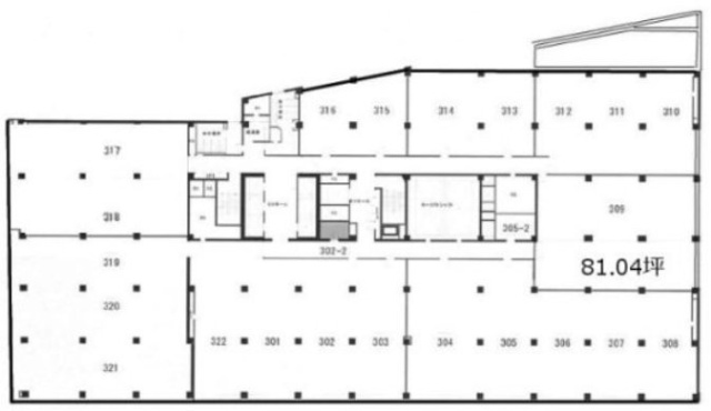 山王グランドビル3F 間取り図