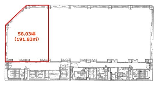 NMF五反田駅前ビル6F 間取り図