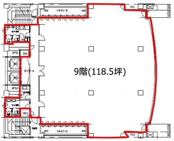 エキニア新宿9F 間取り図