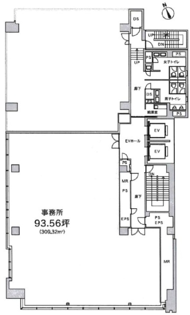 野村不動産西新宿ビル9F 間取り図