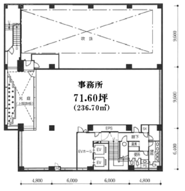 反町商事ビルB1F 間取り図