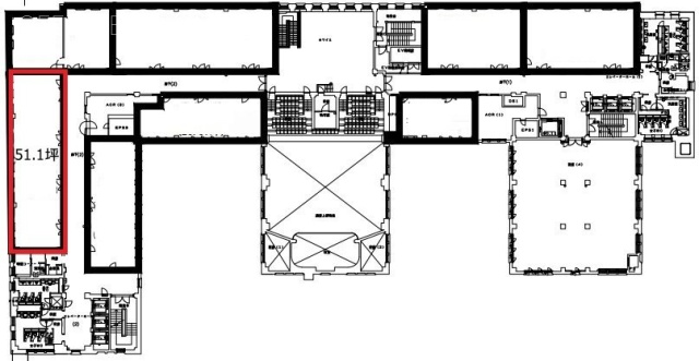 明治生命館8F 間取り図