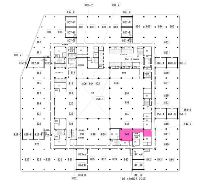 日本ビル846 間取り図