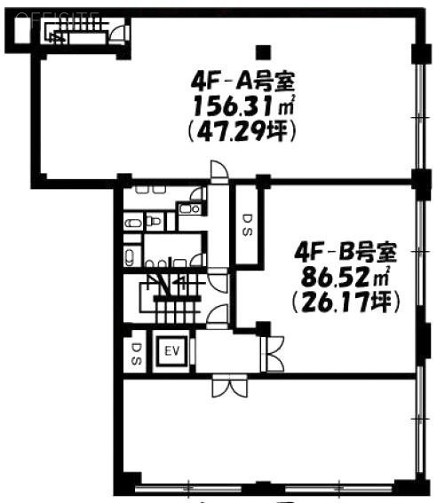 馬車道DOMONビルB 間取り図