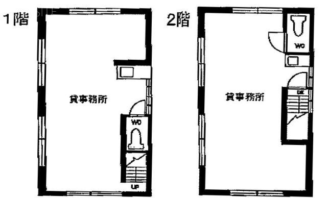 内神田根木ビル1F～2F 間取り図