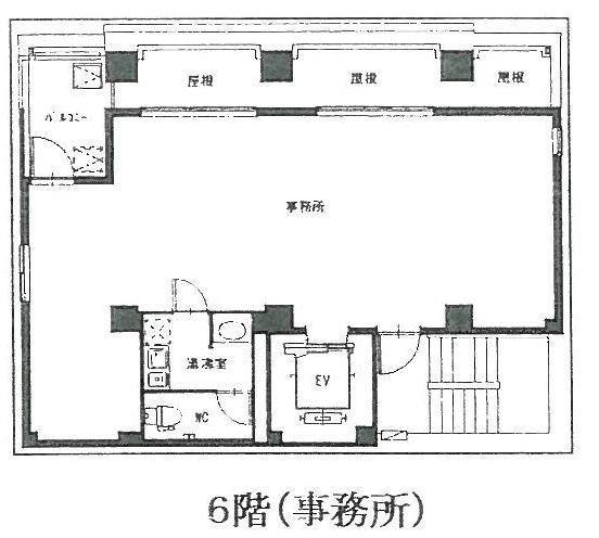 日鉄岩本町ビルディング6F 間取り図