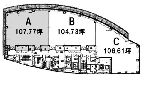 浜離宮インターシティ4F 間取り図