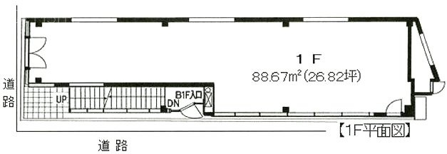 エムズ目黒ビル1F 間取り図