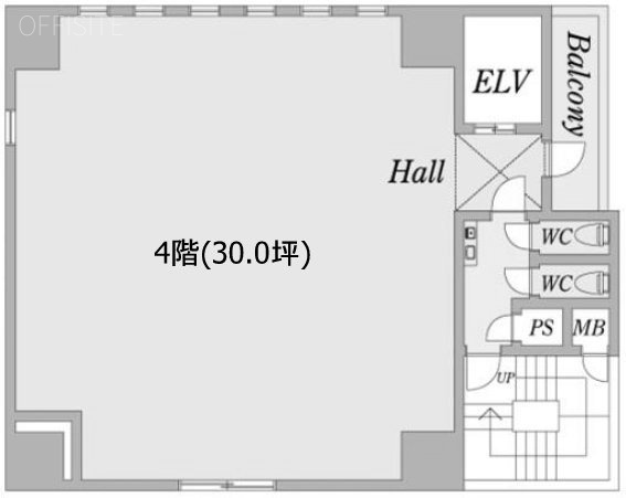 ティアラグレイス銀座タワー4F 間取り図