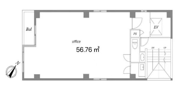 元赤坂NHビル5F 間取り図