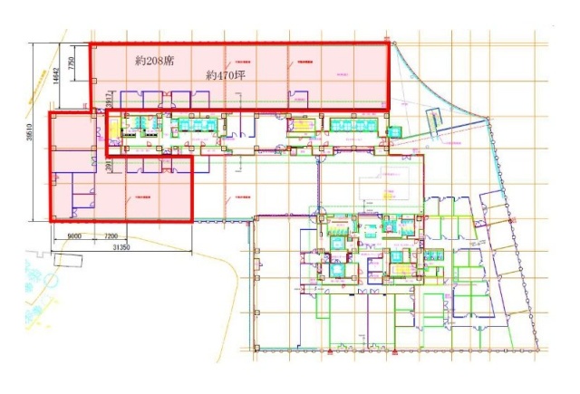 共同印刷株式会社本社ビル2F 間取り図