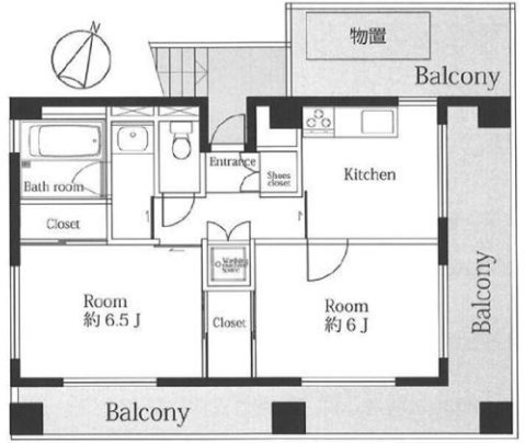 ウィスマ神山町3F 間取り図