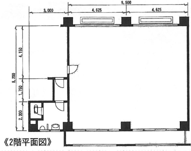ロータリーマンションビル2F 間取り図