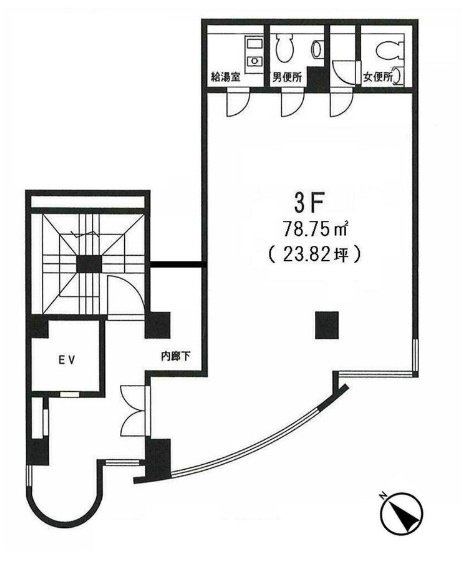 草間ビル3F 間取り図