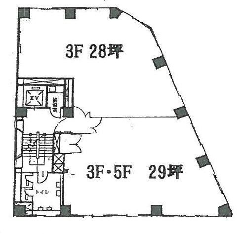 銀座昭和ビルB 間取り図