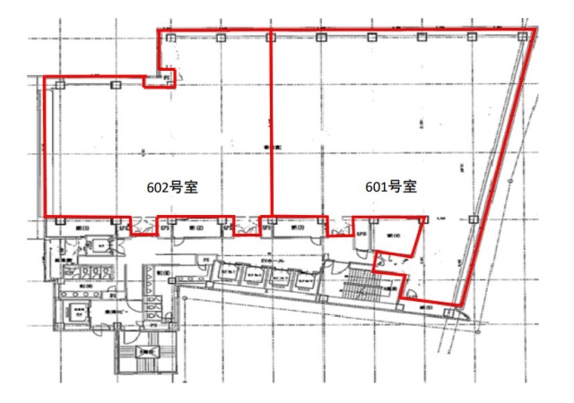 兜町第6平和ビル602 間取り図