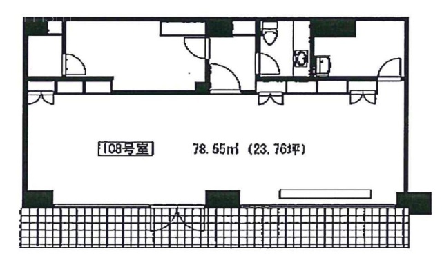東高成城ペアシティ三船106 間取り図