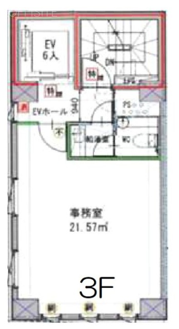 SHIBA SANGYOビル3F 間取り図