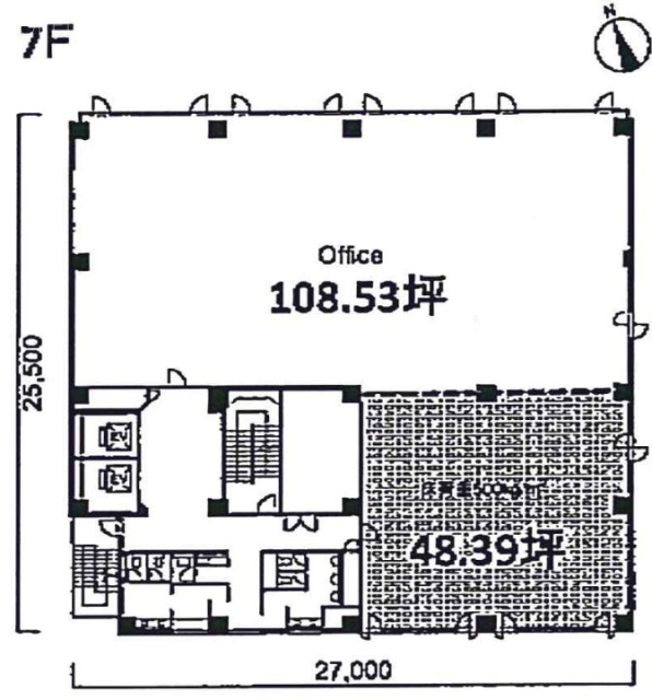 新川NSビル7F 間取り図