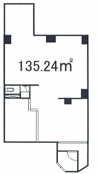 秀峰ハイツビルB1F 間取り図