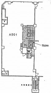 新宿旭ビルA館5F 間取り図