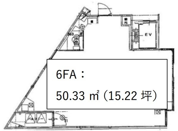 横浜アバックビル6F 間取り図