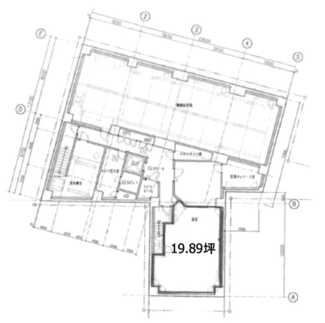 朝日生命上野昭和通ビルB1F 間取り図