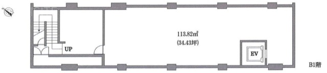 カワノビル表参道ビルB1F 間取り図