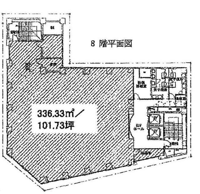 京王新宿321ビル8F 間取り図