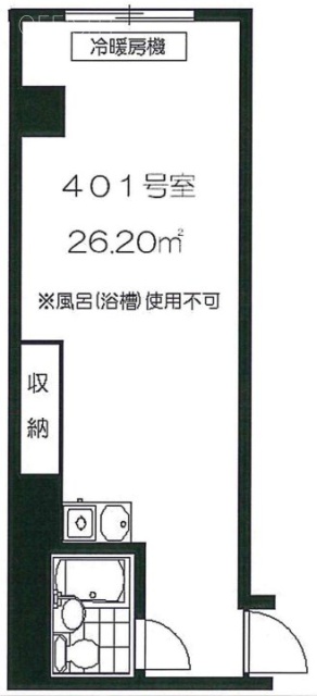 ビジデンス千駄ヶ谷401 間取り図
