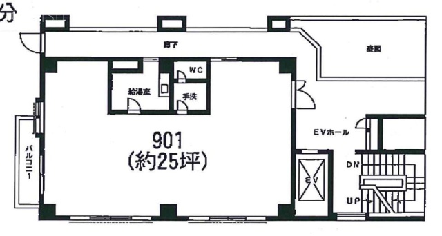 落合麻布台ビル901 間取り図