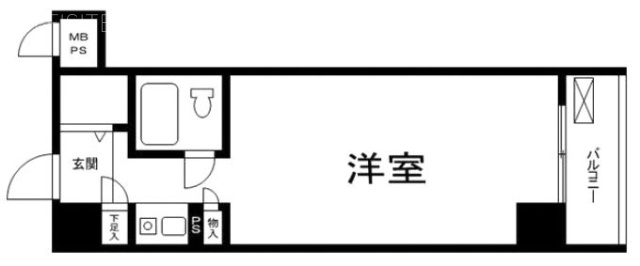 御徒町グリーンハイツ610 間取り図