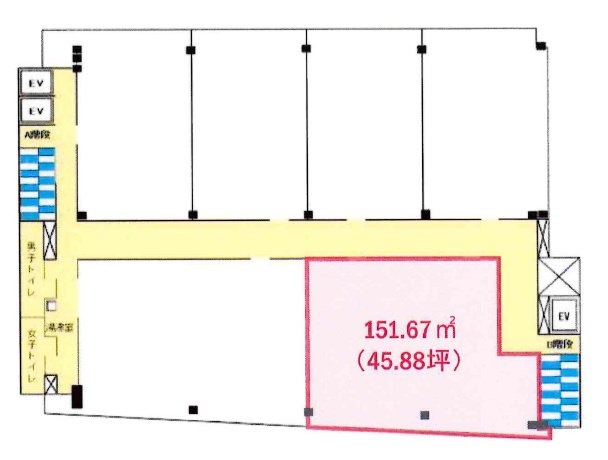 宇徳ビル7F 間取り図
